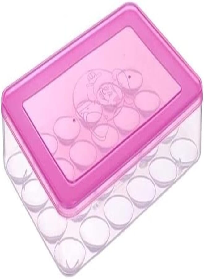 El Yassin Plastic Box for Keeping Eggs from Yassin Assorted Colors - 20 x 16 cm
