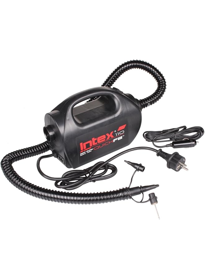 INTEX 220 240 Volt Quick Fill High Psi Indoor/Outdoor Electric Pump Black 68609 - Image 1