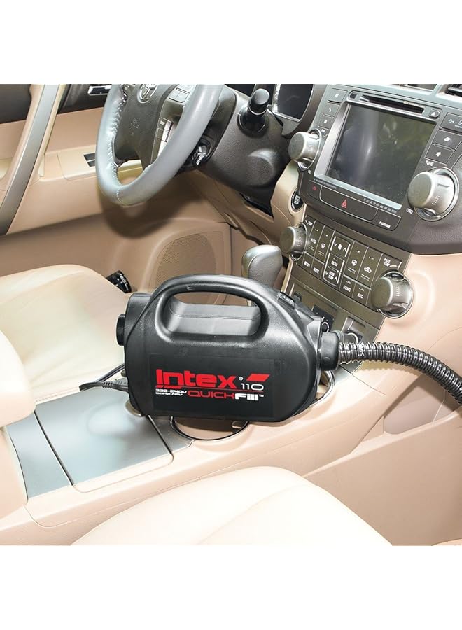 INTEX 220 240 Volt Quick Fill High Psi Indoor/Outdoor Electric Pump Black 68609 - Image 2