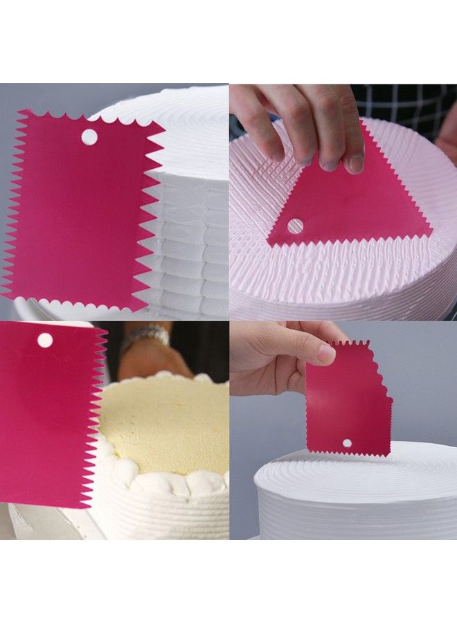 DaKuan Cake Scraper Smoother And Fondant Kits Dakuan Fabulous 6 Pcs Cake Decorative Scrapers Polisher And 16 Pcs Of Cake Modeling And Sculpting Tools - Image 3