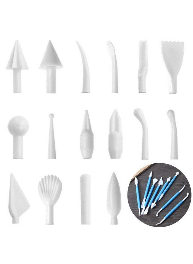 DaKuan Cake Scraper Smoother And Fondant Kits Dakuan Fabulous 6 Pcs Cake Decorative Scrapers Polisher And 16 Pcs Of Cake Modeling And Sculpting Tools - Image 5
