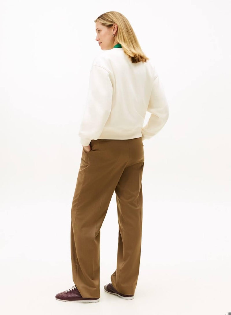 TOMMY HILFIGER Logo Embroidery Fleece Sweatshirt - Image 2