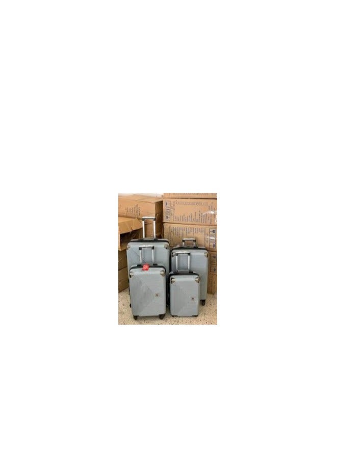 Four Luggage 4 Pieces Different Sizes 18"-20"-24"-28" - Meet All Needs with Zipper Divided Inside Made of Fiber  - Image 4