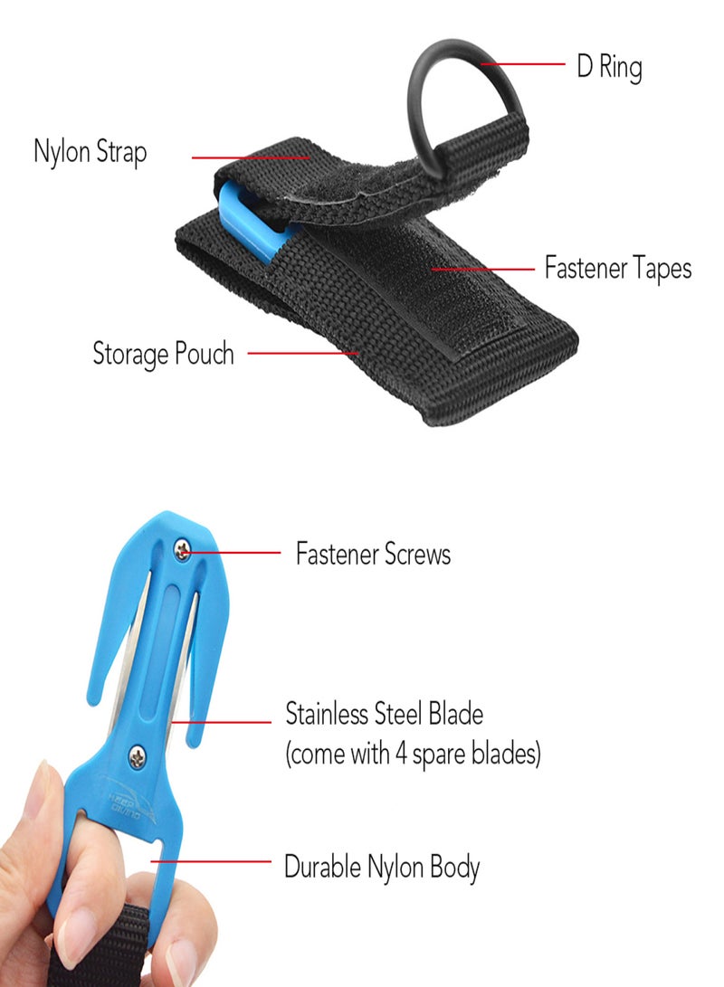Generic Diving Cutter with Storage Pouch High Safety Fishing Net Line Cutter for Scuba Diving - Image 5