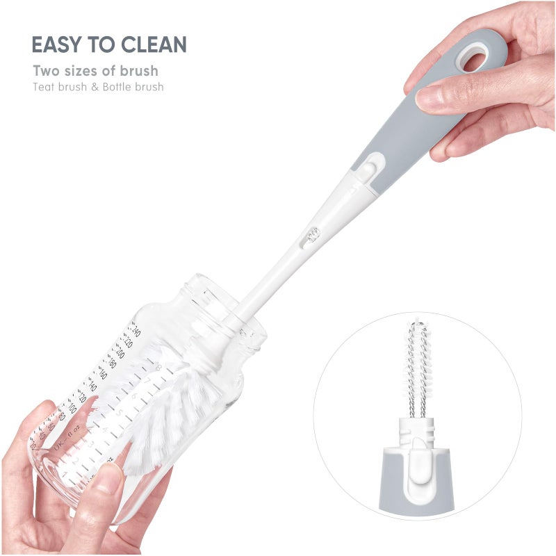 Termichy Travel Baby Bottle Drying Rack, Compact Size with Large Capacity for Working Mom, Visit Families, Friends or Camping with Baby Gary - Image 3