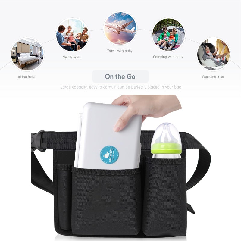 Termichy Travel Baby Bottle Drying Rack, Compact Size with Large Capacity for Working Mom, Visit Families, Friends or Camping with Baby Gary - Image 5