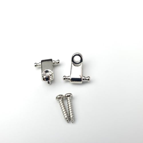 JD.Moon Electric Guitar String Retainers Tree Standard Roller String Guides Pack of 2pcs (Chrome) - Image 5