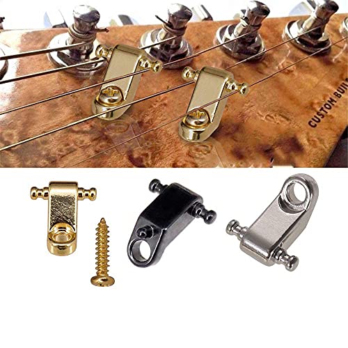 JD.Moon Electric Guitar String Retainers Tree Standard Roller String Guides Pack of 2pcs (Chrome) - Image 3