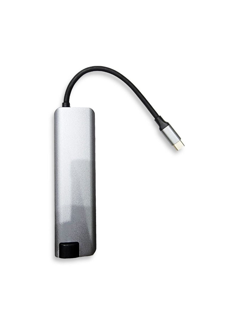 محطة إرساء Hub Multi Sooket 7 في 1 USB من النوع C متوافقة مع USB 3.0 ومواصفات USB 1.1 / 2.0 نقل سريع لأجهزة الكمبيوتر المحمول / الكمبيوتر الشخصي - Image 3