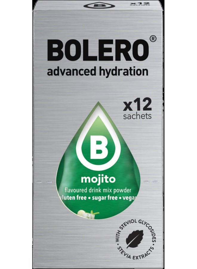 بوليرو منكهات الماء بوليرو - نكهة الموهيتو (12*3 جرام) - Image 1