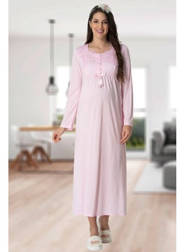 Mecit Pijama Mecit Pajamas Mecit 1924 Pink Four Piece Maternity and Postpartum Set  - Image 2