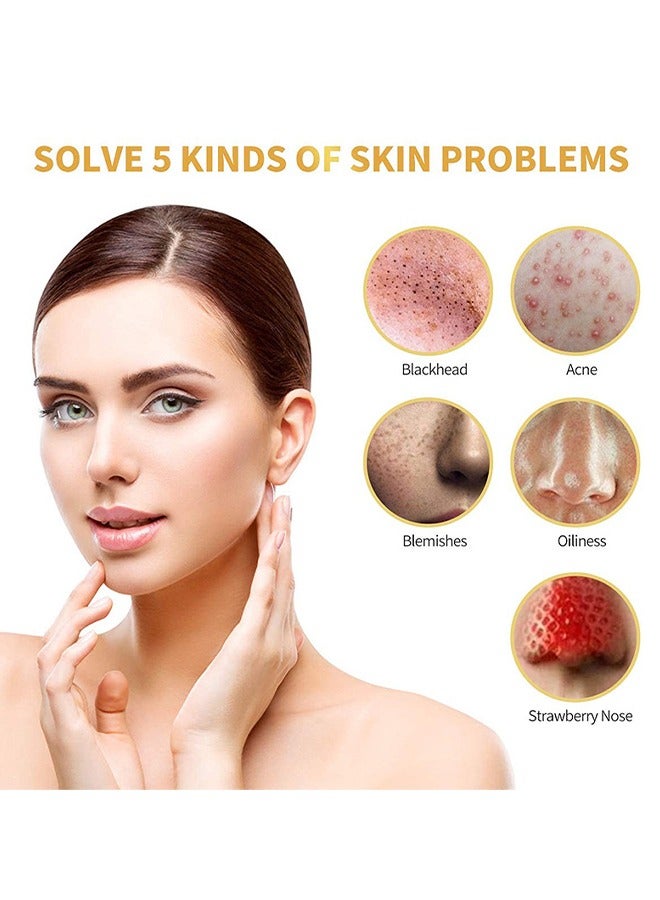 ASMOXA 24K Gold Collagen Peel Off Mask, Blackhead Remover Mask, Gold Peel Off Mask For Lifting And Smoothing, Skin Radiance, Replenish Collagen For Skin, Gold Facial Mask - Image 5