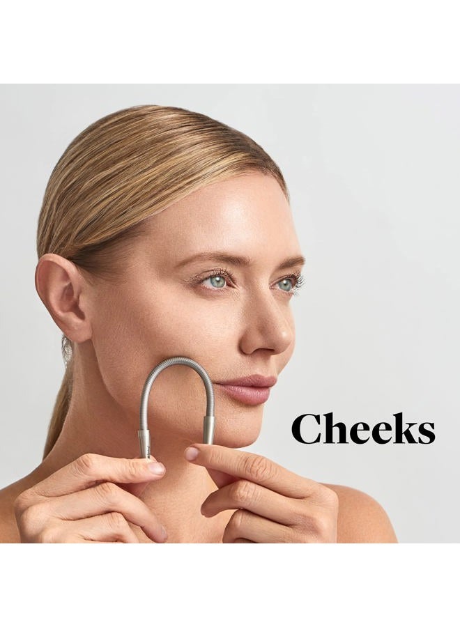 R.E.M Spring Facial Hair Remover - The Original Hair Removal Spring for women. Removes Hair from Upper Lip, Chin, Cheeks and Neck. 100% Stainless Steel. - Image 4