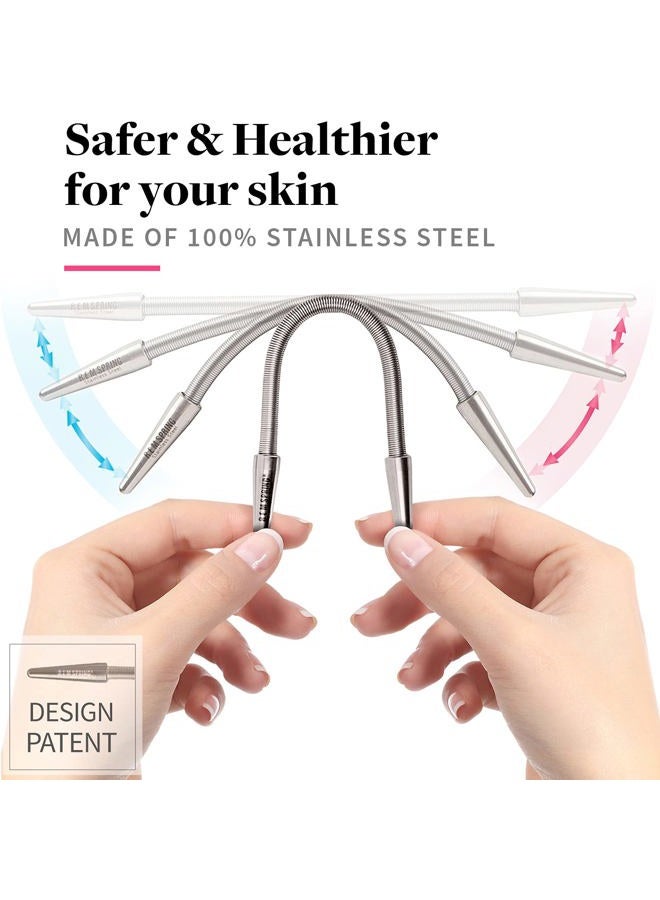 R.E.M Spring Facial Hair Remover - The Original Hair Removal Spring for women. Removes Hair from Upper Lip, Chin, Cheeks and Neck. 100% Stainless Steel. - Image 2