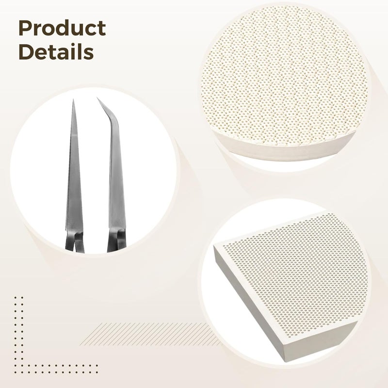 Heat-Resistant Ceramic Fire Bricks, Quartz Blocks for Pizza Ovens, Forge, Kiln, Fireplace, and Other High-Heat Applications - Image 3