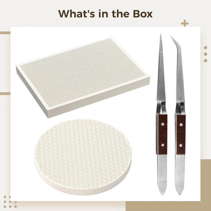 Heat-Resistant Ceramic Fire Bricks, Quartz Blocks for Pizza Ovens, Forge, Kiln, Fireplace, and Other High-Heat Applications - Image 5