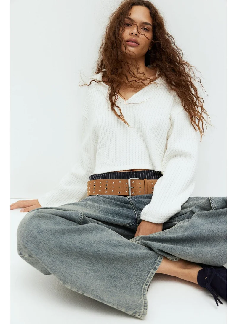 H&M Oversized cable-knit-look jumper