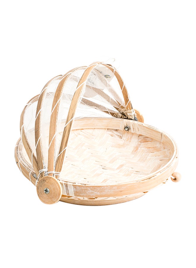 Food Cover With Base Beige 20cm - Image 1