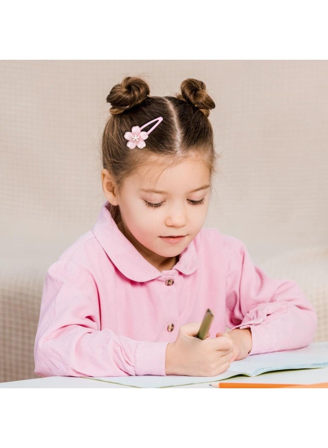 Goolsky 2pcs Sweet Jelly Cherry Blossom Hair Clip Headwear Cute Girls BB Clip Y2K Side Bangs Clip Hair Accessories Fresh Flowers Hairpins - Image 2