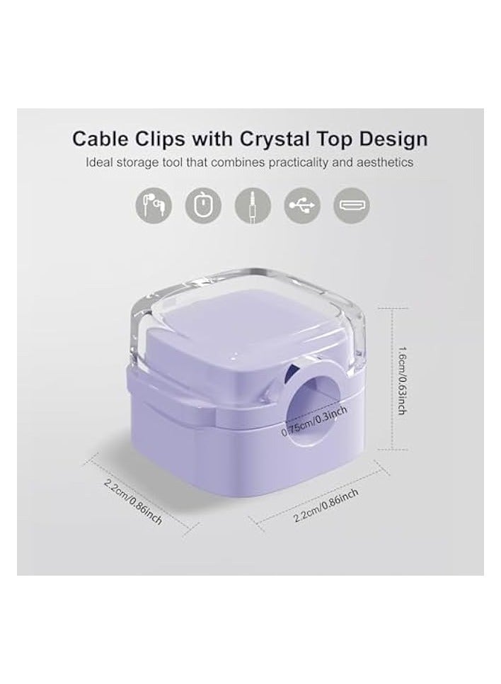 erorex Magnetic Cable Clips [Cable Smooth Adjustable] Adhesive Cord Holder Organizer,[6 Pack]Under Desk Cable Management for Car, [Multiple Color]Wire Holder Keeper Organizer for Home Office Desk Phone Wall - Image 3