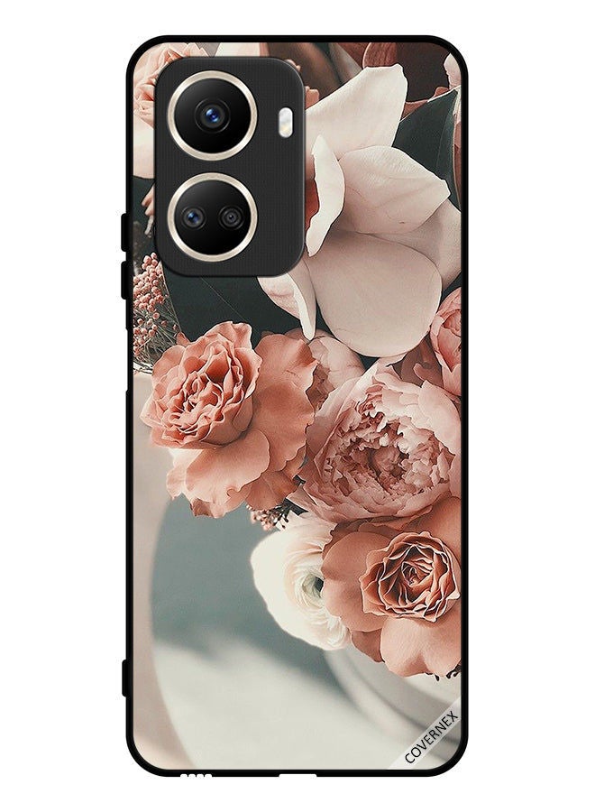 Covernex غطاء حماية واقٍ لهاتف هواوي نوفا 10 SE باقة من زهور الخوخ الجميلة - Image 1