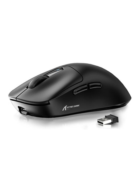 ATTACK SHARK X3 Wireless Gaming Mouse, 49g Ergonomic Computer Mouse, Triple Modes PAW3395 26K DPI Optical Sensor, 200h Battery Life, Programmable Buttons, Gaming Accessories for PC/Laptop/Mac (Black)