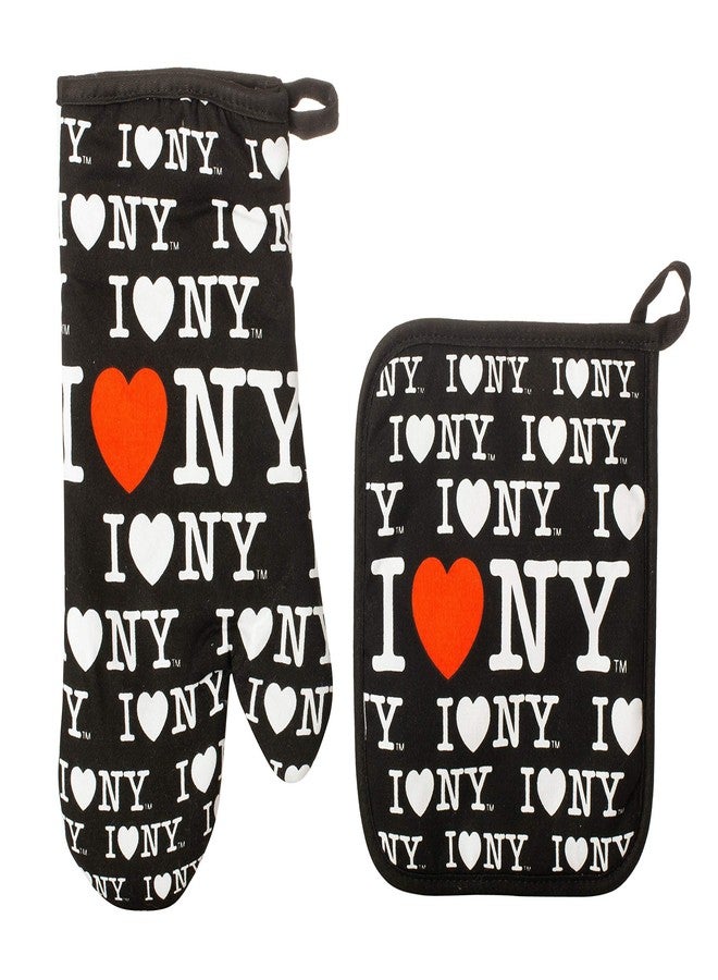 Artisan Owl Officially Licensed I Love New York Oven Mitt & Pot Holder Set - Image 2