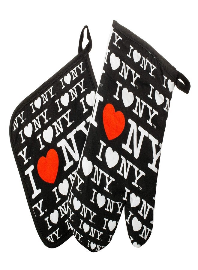 Artisan Owl Officially Licensed I Love New York Oven Mitt & Pot Holder Set - Image 1
