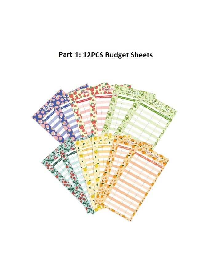 A6 Budget Binder Notebook For Budgeting Money Organizer, Laser Pink Color - Image 2