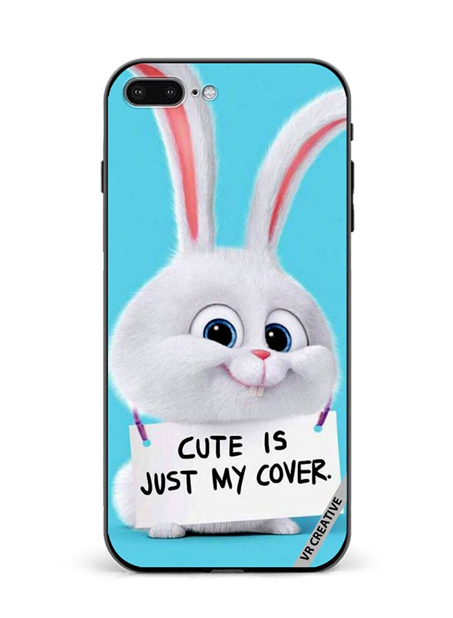 VR CREATIVE Protective Case Cover For Apple iPhone 7 Plus/8 Plus Cute Is Just My Cover Design Multicolour