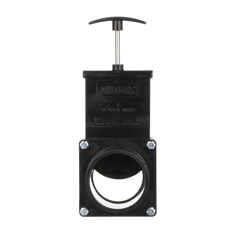 VALTERRA ABS Gate Valve for RV, Camper, and More - 3-Inch Hub x Spigot Connection - Image 1