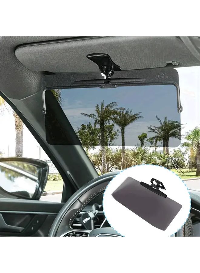 Universal Polarized Sun Visor Extender Anti Glare Black Easy Installation Safe Driving - Image 1