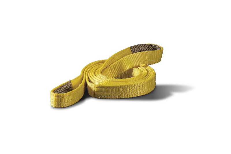 WARN 88896 Nylon Webbing Winch Tree Trunk Protector Rigging Strap  3.2 Ton (6 400 lb) Capacity  1"" Width x 8' Length  Yellow