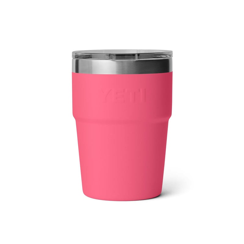 YETI Rambler 16 oz Stackable Tumbler, Vacuum Insulated, Stainless Steel with MagSlider Lid, Tropical Pink - Image 5