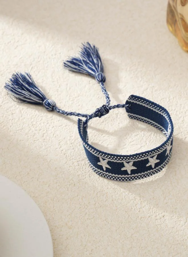 Take Two  Multi-Color Star Embellished Woven Bracelet for Women | Best Price UAE