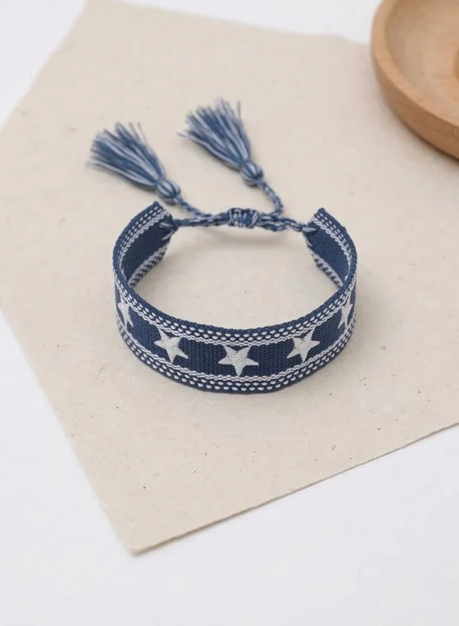 Take Two  Multi-Color Star Embellished Woven Bracelet for Women | Best Price UAE