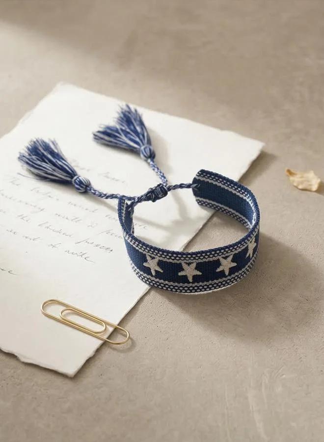 Take Two  Multi-Color Star Embellished Woven Bracelet for Women | Best Price UAE