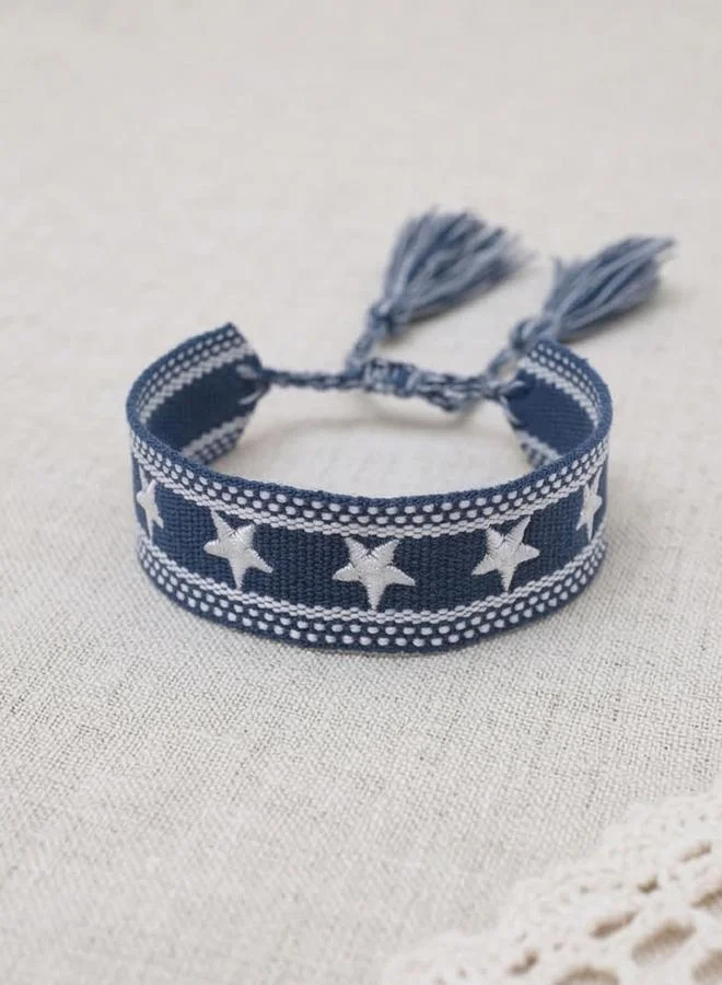 Take Two  Multi-Color Star Embellished Woven Bracelet for Women | Best Price UAE