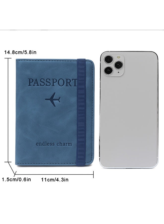 SARAOONT RFID Travel Wallet Passport Holder with Card Slots and Cash Organizer  - Image 3