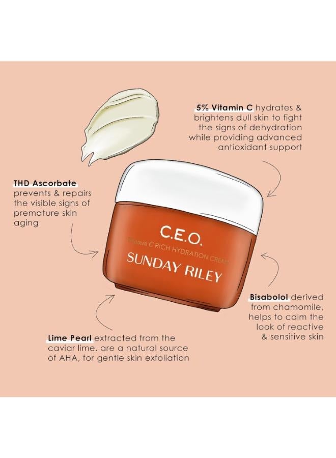 صنداي رايلي صانداي رايلي كريم مرطب للوجه غني بفيتامين سي من سي اي او 15جرام - Image 5