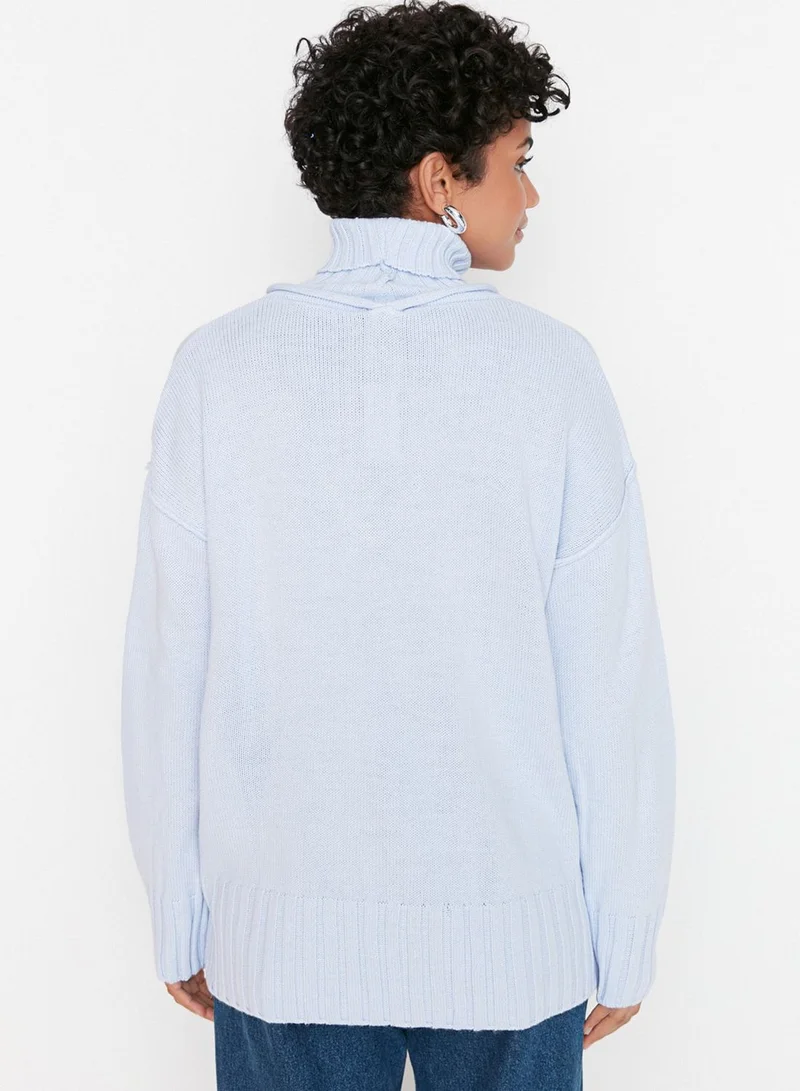 trendyol High Neck Oversized Sweater