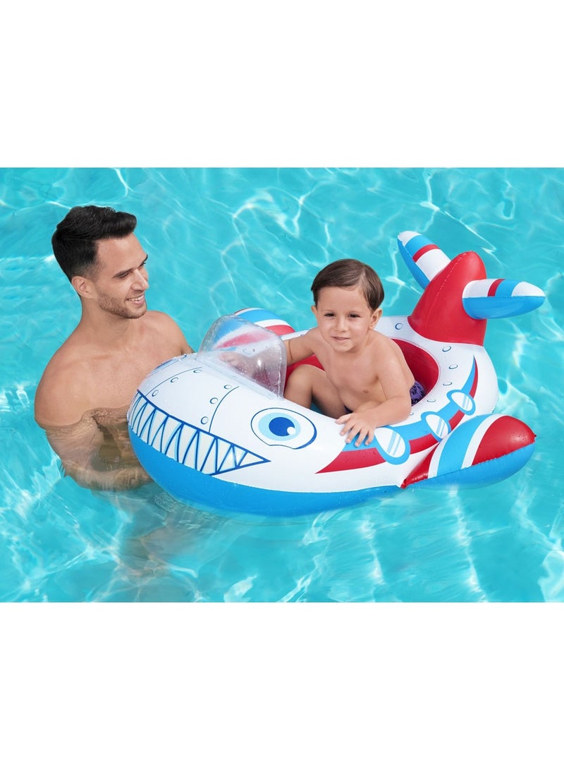 بست واي قارب مطاطي للأطفال على شكل سيارة بعجلة قيادة من Bestway – 92×61 سم – للسباحة واللعب في الماء – عمر 3 سنوات فأكثر - Image 2