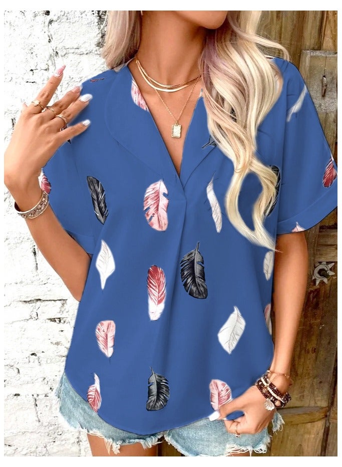 Shougu New Feather Printed Shirt 