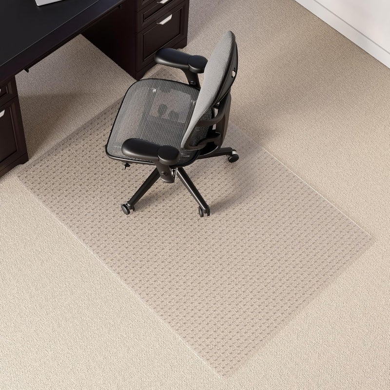 Realspace Low Pile Chair Mat 46 x 60 Clear - Image 1