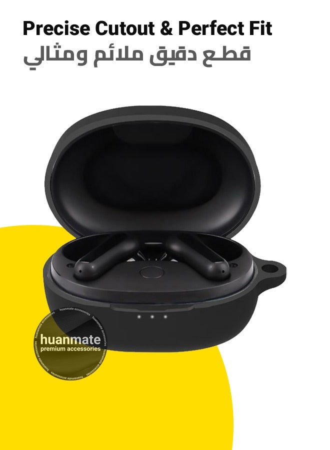 huanmate Anker SoundCore Life P2 Mini Silicone Case Cover - Black - Made with Soft Silicone, Lightweight & Durable - Stylish Design, Accurate Cut-outs, Easy Installation & Removal - Image 2