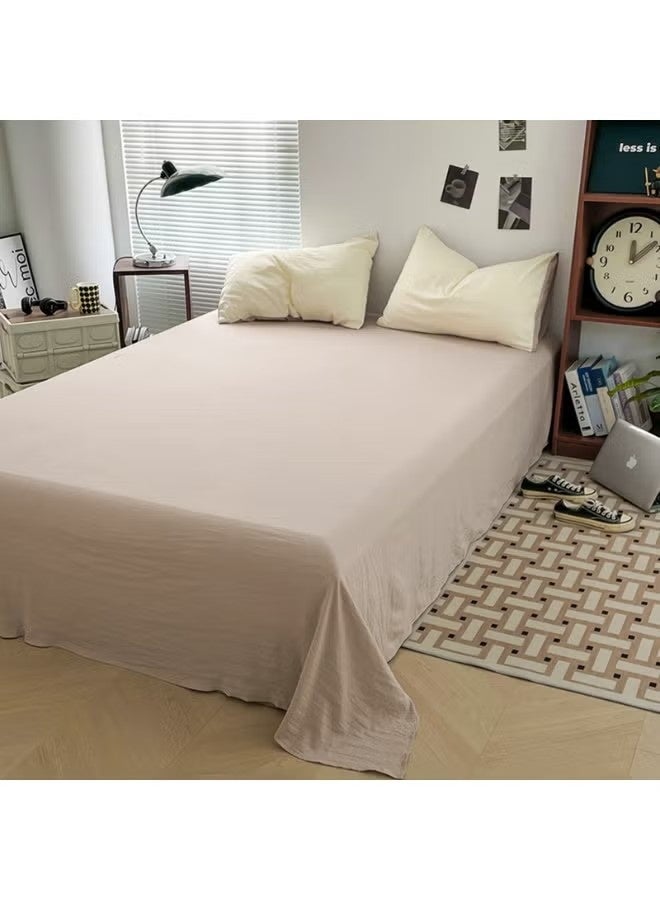 Beauenty Duvet Cover Set King Size 4 Pcs, Include 1 Quilt Cover 220 x 240cm & 2 Pillow Cases 48 x 74cm & 1 Bedsheet 235 x 250cm, Super microfiber Soft Quality Cotton Blend Bedding Set, NO Comforter - Chrysanthemum Orange - Image 3