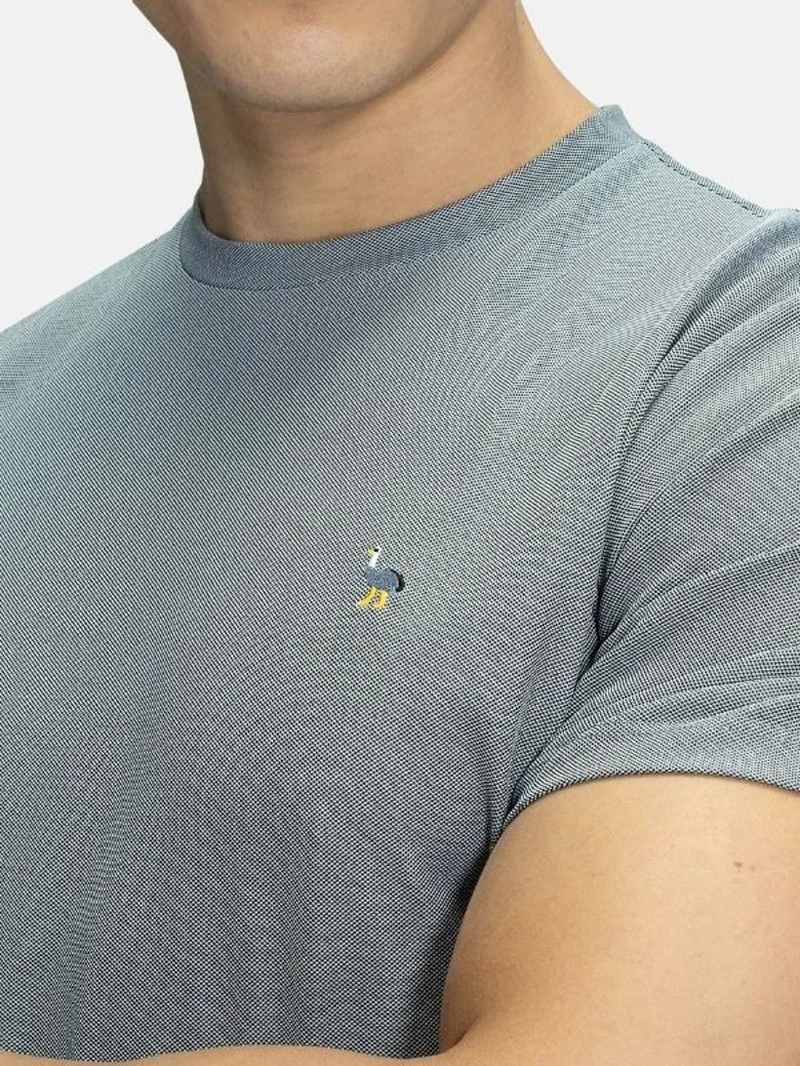 آزرز تيشيرت أكسفورد برقبة مستديرة