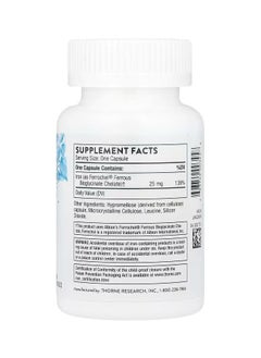 Thorne Iron Bisglycinate - 25 Mg Iron Supplement For Enhanced Absorption Without Gastrointestinal Side Effects - 60 Capsules  - Image 2