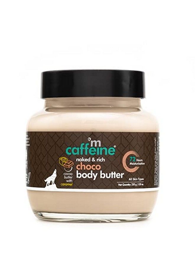 MCaffeine Choco Body Butter For 72Hrs Intense Moisturization ; Body Moisturizer For Women & Men Reduces Stretch Marks & Heals Dry Skin ; Nonsticky Moisturizer For All Skin Types (250Gm) - Image 2