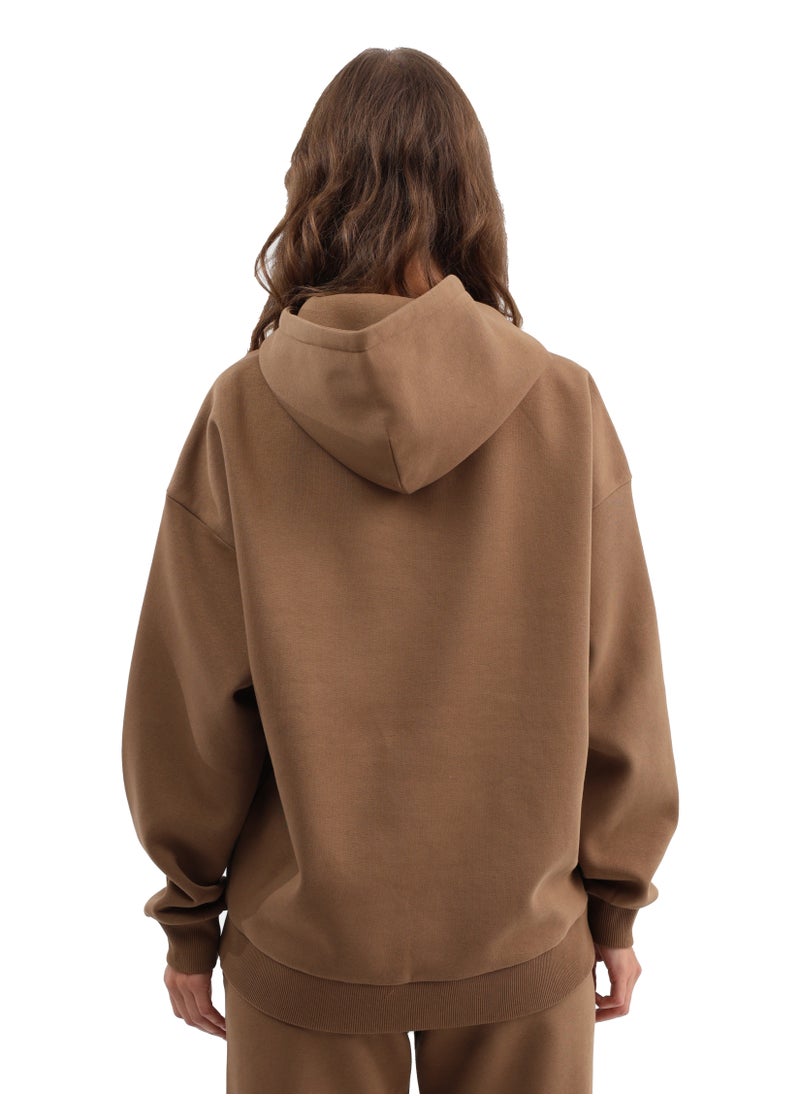 ASTK - Relaxed hoodie with chest 3D print - Image 1
